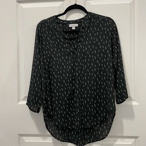 Allison Joy Lightning Bolt Printed Blouse